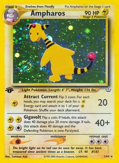 Ampharos, Karte 1 aus Neo Revelation