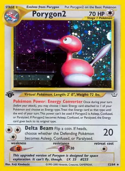 Porygon2, Karte 12 aus Neo Revelation