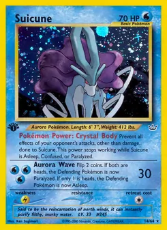 Suicune, Karte 14 aus Neo Revelation