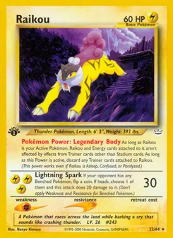 Raikou, Karte 22 aus Neo Revelation