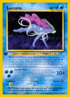Suicune, Karte 27 aus Neo Revelation
