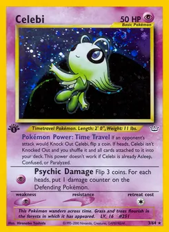 Celebi, Karte 3 aus Neo Revelation