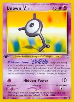 Icognito Y, Karte 40 aus Neo Revelation