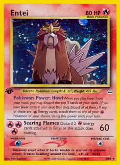Entei, Karte 6 aus Neo Revelation