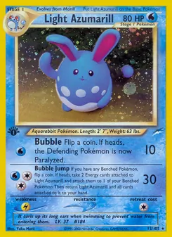 Helles Azumarill, Karte 13 aus Neo Destiny