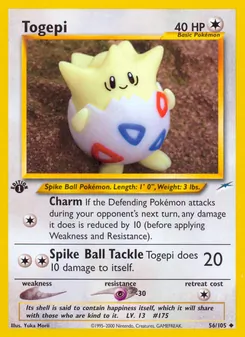 Togepi, Karte 56 aus Neo Destiny