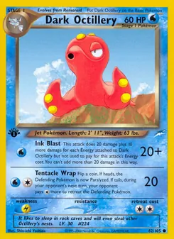 Dunkles Octillery, Karte 62 aus Neo Destiny
