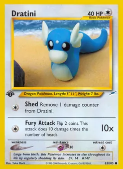 Dratini, Karte 63 aus Neo Destiny