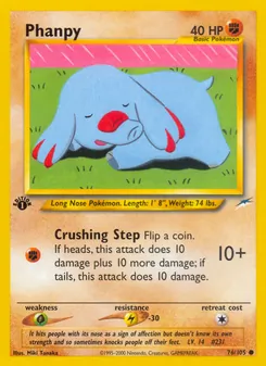Phanpy, Karte 76 aus Neo Destiny
