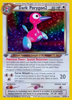 Dunkles Porygon2, Karte 8 aus Neo Destiny