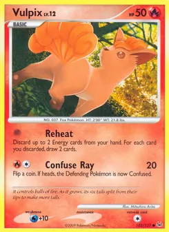 Vulpix, Karte 102 aus Platin