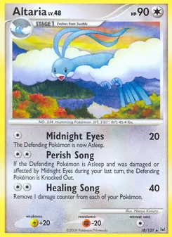 Altaria, Karte 18 aus Platin