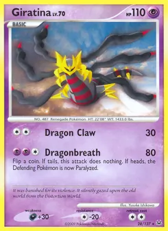 Giratina, Karte 28 aus Platin