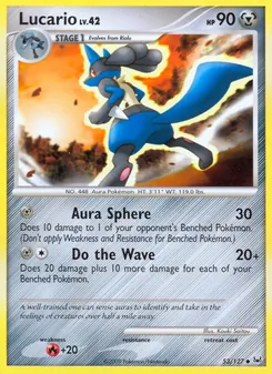 Lucario, Karte 53 aus Platin