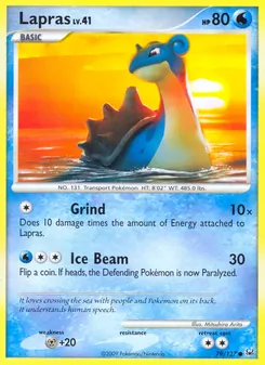 Lapras, Karte 79 aus Platin