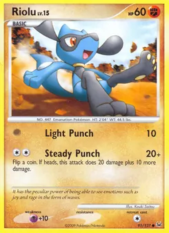 Riolu, Karte 91 aus Platin