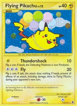 Fliegendes Pikachu, Karte 113 aus Aufstieg der Rivalen