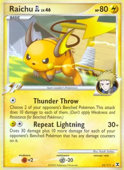 Raichu GL, Karte 31 aus Aufstieg der Rivalen