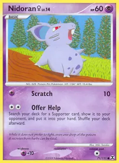 Nidoran w, Karte 71 aus Aufstieg der Rivalen