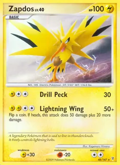 Zapdos, Karte 48 aus Ultimative Sieger
