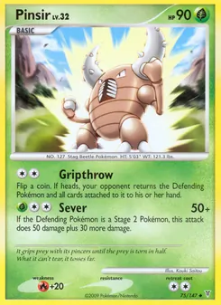 Pinsir, Karte 75 aus Ultimative Sieger