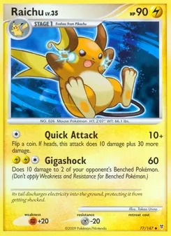 Raichu, Karte 77 aus Ultimative Sieger