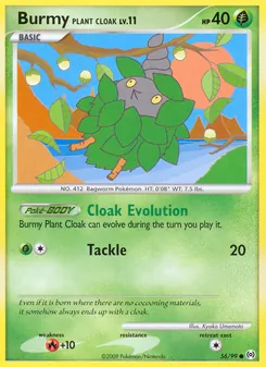 Burmy Pflanzenumhang, Karte 56 aus Arceus
