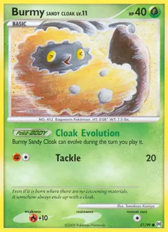 Burmy Sandumhang, Karte 57 aus Arceus