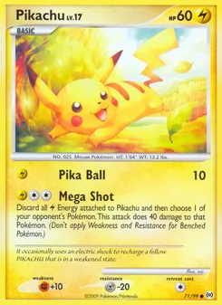 Pikachu, Karte 71 aus Arceus