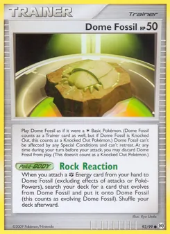 Domfossil, Karte 92 aus Arceus