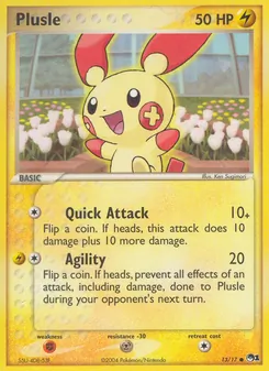 Plusle, Karte 13 aus POP Serie 1