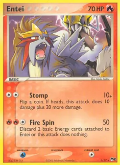 Entei, Karte 1 aus POP Serie 2
