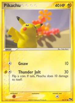 Pikachu, Karte 16 aus POP Serie 2