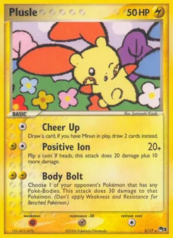 Plusle, Karte 5 aus POP Serie 3