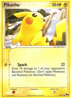 Pikachu, Karte 13 aus POP Serie 4