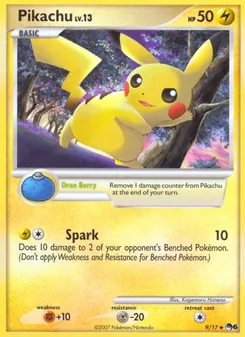 Pikachu, Karte 9 aus POP Series 6