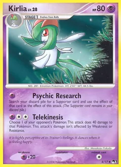 Kirlia, Karte 8 aus POP Serie 7