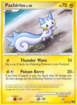 Pachirisu, Karte 10 aus POP Serie 9
