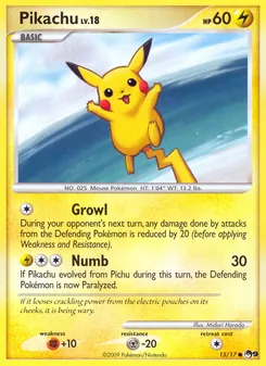 Pikachu, Karte 15 aus POP Serie 9