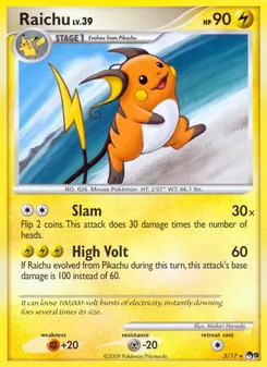 Raichu, Karte 3 aus POP Serie 9