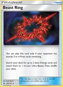Beast Ring, card 102 from Forbidden Light