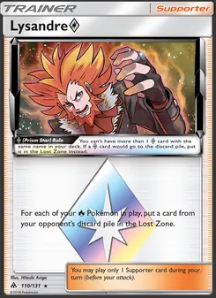 Lysandre ◇, card 110 from Forbidden Light