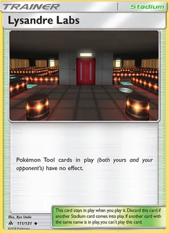 Lysandre Labs, card 111 from Forbidden Light