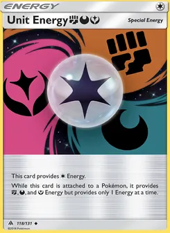 Unit Energy FightingDarknessFairy, card 118 from Forbidden Light