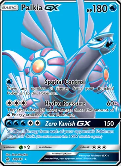 Palkia GX, card 119 from Forbidden Light