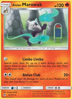 Alolan Marowak, card 12 from Forbidden Light