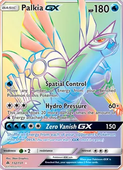 Palkia GX, card 132 from Forbidden Light