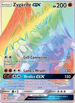 Zygarde GX, card 136 from Forbidden Light