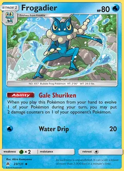 Frogadier, card 23 from Forbidden Light
