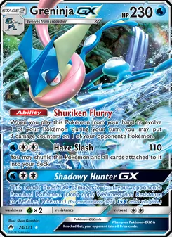 Greninja GX, card 24 from Forbidden Light
